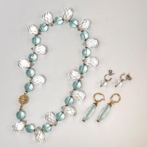 Designer necklace with earrings